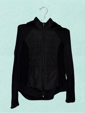 Tech Gear Black Hooded Quilted Jacket Coat - Women Size Small